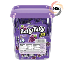 Full Tub 145x Pieces Laffy Taffy Grape Taffy Candy Pieces No Artificial Flavors! - £25.44 GBP