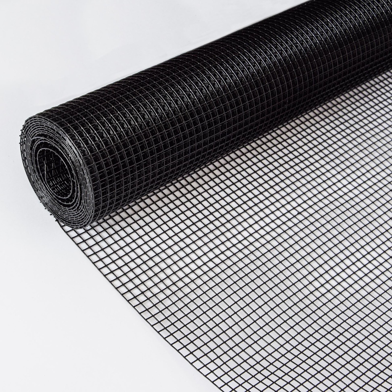 48 inch×50 ft Black Vinyl Coated Hardware Cloth, 19 Gauge 1/2 inch