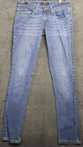 Levi&#39;s 524 Too Super Low Juniors Sz 7 Jeans Stretch Denim Med Wash Skinny - £12.55 GBP