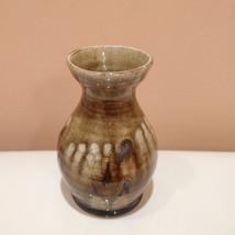 Joseph Sand Pottery Vase, Studio Art Pottery, Ceramic Bud Vase, Curry Wilkinson image 3