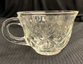 Vintage Starburst Clear Glass Punch Bowl Cup - £3.73 GBP