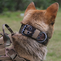 Adjustable Dog Collar Classic Reflective Training Military Dog Collar - £9.23 GBP+