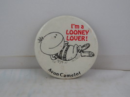 Vintage Book Pin - Avon Camelot Publisher&#39;s Looney Lover - Celluloid Pin  - £11.96 GBP