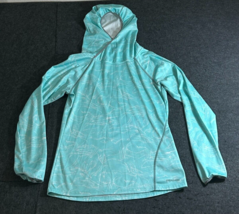 Patagonia Women&#39;s Sunshade Sun Hoodie Aqua Turquoise White Size Small Shirt - £17.88 GBP