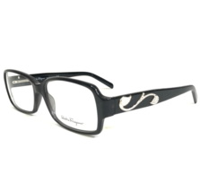 Salvatore Ferragamo Eyeglasses Frames 2640-B 526 Black Silver Crystals 5... - £52.16 GBP