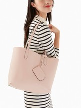 Kate Spade Ava Reversible Pale Pink Leather Tote + Pouch K6052 NWT $359 MSRP FS - £102.86 GBP