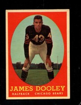 1958 Topps #8 Jim Dooley Vgex Bears Nicely Centered *X96617 - £5.68 GBP