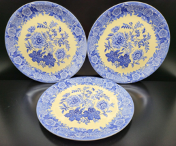 3 Spode Blue Room Garden Collection Jasmine Chop Plate 12.75&quot; Round Plat... - £108.35 GBP