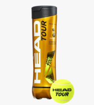 Head Tour Tennis Ball Racquet Racquet Ball Sports 4 Balls / 1 Can Yellow... - £23.08 GBP