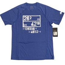 Asics Mens Small Short Sleeve Blue Equation Tech Tee Shirt MR2251-8107 NWT - $13.99