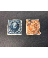 1895 US Postage Stamps #274 &amp; #275 Used NH (pencil marks on backs) - £22.42 GBP
