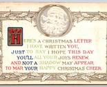 Babbo Natale Lettera Goffrato DB Cartolina - £12.83 GBP