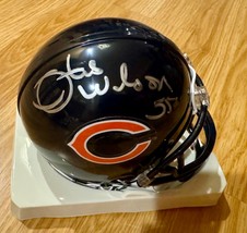 OTIS WILSON  #55 autographed NFL Chicago Bears mini helmet - £55.26 GBP