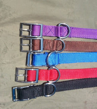 3/4 Dog Leash and Collar Webbing 2 Ply USA Heavy Duty - $15.95