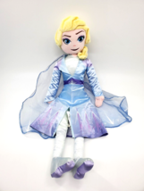 Disney Frozen II Queen Elsa Soft Plush 26&quot; Doll Pillow Buddy Princess To... - $19.99