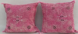 Early 21st Century Moroccan pink Sabra Pillows Covers- a Pair - £115.54 GBP+