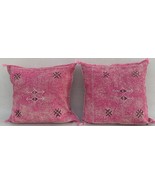 Early 21st Century Moroccan pink Sabra Pillows Covers- a Pair - £113.69 GBP+