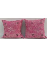 Early 21st Century Moroccan pink Sabra Pillows Covers- a Pair - $145.00+