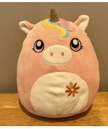 Squishmallow Ilene The Pink Unicorn 9&quot; Plush Kellytoy Eyes Open Rainbow ... - $15.27 CAD