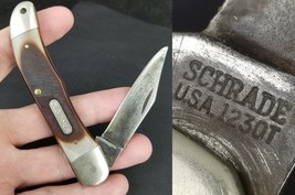 Vintage Schrade USA 1230T Old Timer Folding Pocket Knife - $2,303.37 MXN