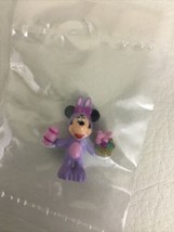 Disney Collectors Pack Miniature Minnie Mouse 1" Easter Purple Bunny Suit Sealed - $13.81