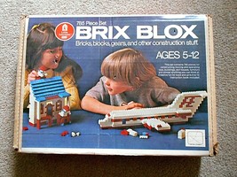 Vintage Sears Little Leaners Brix Blox Construction Set 785 pcs. - £14.78 GBP