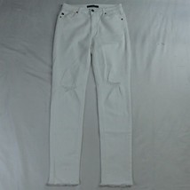 KanCan 9 / 28 High Rise Skinny White Destroyed Stretch Denim Womens Jeans - £12.95 GBP