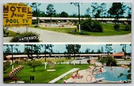 Jesup GA Motel Jesup Showing Pool Pennsylvania Postcard E39 - £3.71 GBP