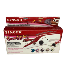 Singer Stitch Sew Quick Hand Held Sewing Machine Crafting Material Parts... - £18.64 GBP