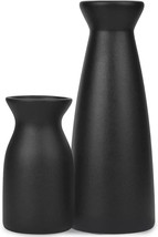 Black Matte Boho Vase For Decorative Dried Flowers Pampas Grass Decorations, - £28.76 GBP