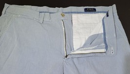 Polo Ralph Lauren Mens Classic Fit Seersucker Shorts 38 Blue Striped RN4... - £14.69 GBP