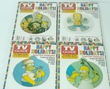 The Simpsons TV Guide Happy Holiday Set of 4 Dec 12-18 2004, Hologram Or... - $24.74