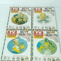 The Simpsons TV Guide Happy Holiday Set of 4 Dec 12-18 2004, Hologram Or... - $24.74