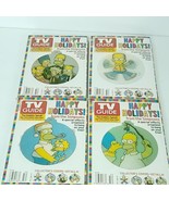 The Simpsons TV Guide Happy Holiday Set of 4 Dec 12-18 2004, Hologram Or... - £19.60 GBP