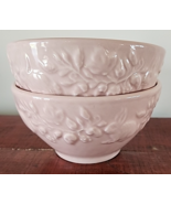 Lot 2 Cmg Bunny Pink Rabbit Cereal Soup Bowl 6&quot; x 3&quot; Portugal Easter - €24,07 EUR