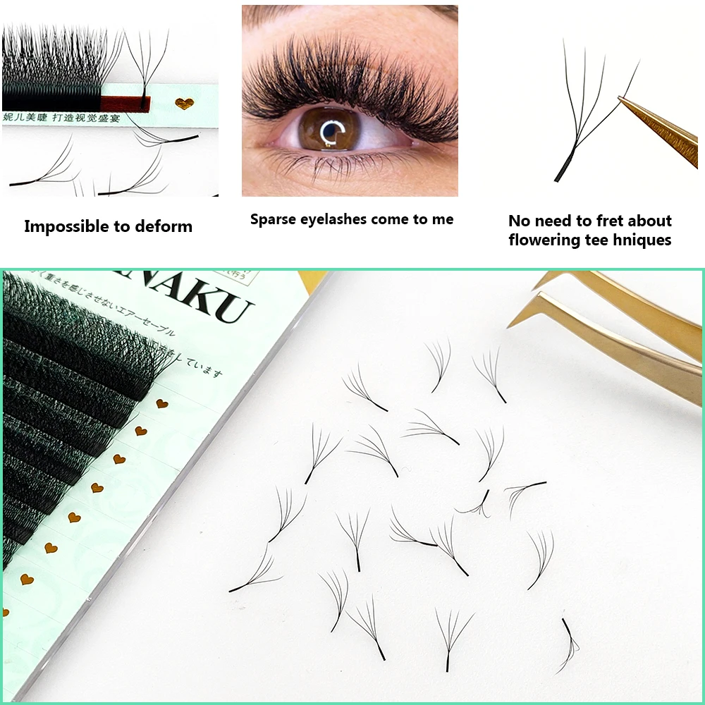 Me 4d w shape eyelashes extensions premium lashes extensions supplies for beauty makeup thumb200