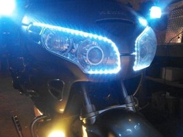 LED DRL Head Light Strips Daytime Running Lamps Kit for Honda Goldwing all years - £37.66 GBP