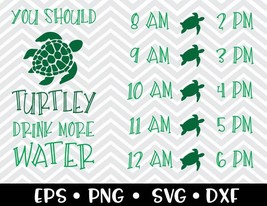 You Should Turtley Drink More Water (Water Tracker) SVG - £2.39 GBP