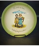 Holly Hobbie A Smile can turn a Cloudy day to Sunshine Collector Plate 1972 - £19.45 GBP
