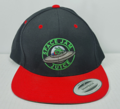 Space Jam Juice Alien Flying Saucer Space Vaping Snapback Black Hat Cap ... - $7.99