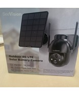 SeeVision Outdoor 4G LTE Solar Battery Two Way Talk Camera Model ZY-G6 - $60.51 CAD