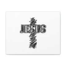  Jesus Mark 8:34 Cross White Christian Wall Art Bible Verse Prin - £55.82 GBP+