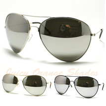Pilot Sunglasses For MEN/WOMEN Super Oversized Super Dark Mirror Lens - £7.87 GBP+