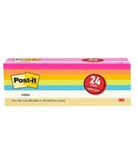 3M Post-It Sticky Notes 3x3” Assorted Colors 100 Sheet/Pad, 24 Pads - $29.07