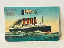 Postcard Antique Ephemera Post Card Liverpool Mauretania Cunard Line Shi... - £13.20 GBP