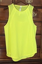 Lululemon Sculpt Tank Womens 10 Yellow Highlighter Lightweight Running Y... - £23.51 GBP