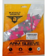 Bucwild Sports compression arm sleeve pink gray digital camo adult medium M - £9.32 GBP