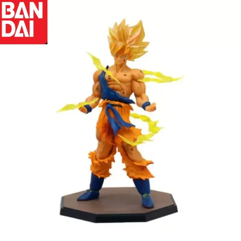 17cm Dragon Ball Super Saiyan One Son Goku Figure Kakarotto Battle Damage Posed - £11.13 GBP+