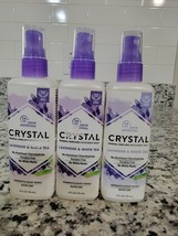 Lot of 3 Crystal Essence Lavender and White Tea Body Spray 4 oz Liquid - £17.75 GBP