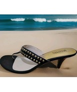 New Michael Kors Women&#39;s Alexi Thong Sandals Size 10M Black - $86.06 CAD